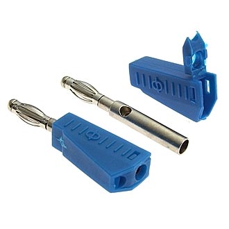 
						Штекер _ гнезда _ клеммы ZP-040 4mm Stackable Plug BLUE